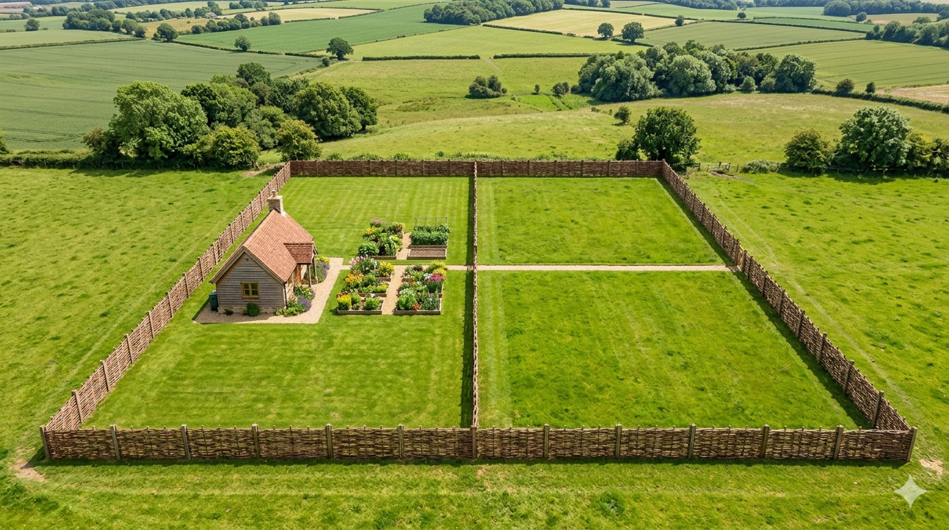 Сколько секций плетня нужно на 10 соток